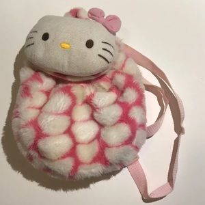 Small Fuzzy Hello Kitty Backpack